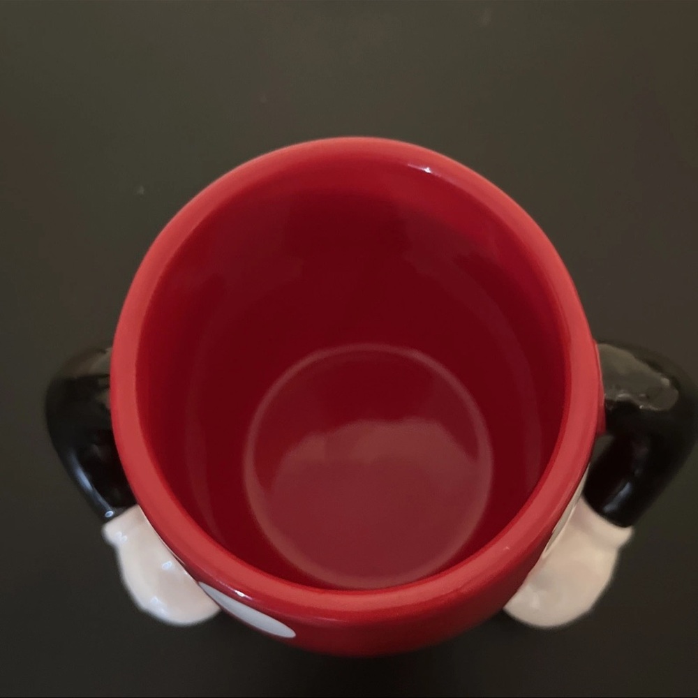 Disney Galerie Mug Minnie Mouse Red White Polka-dots Arm Handles 13 oz - Picture 5 of 6